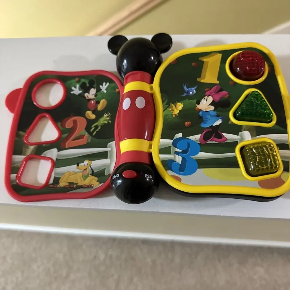 DISNEY HAP-P-KID MICKEY MOUSE TALKING STORYBOOK with LIGHT & SOUND